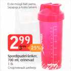 Allahindlus - Spordipudel-šeiker, 700 ml