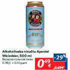 Allahindlus - Alkoholivaba nisuõlu Apostel Weissbier, 500 ml