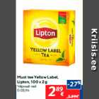 Must tee Yellow Label, Lipton, 100 x 2 g