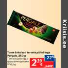 Tume šokolaad tervete pähklitega Pergale, 250 g