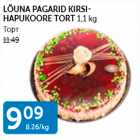 Allahindlus - LÕUNA PAGARID KIRSI-HAPUKOORE TORT 1,1 KG