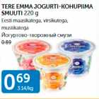 TERE EMMA JOGURTI-KOHUPIIMA SMUUTI 220 G