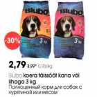 Allahindlus - Blubo koera täissööt kana või lihaga 3 kg