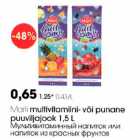 Allahindlus - Marli multivitamiini- või punane puuviljajook 1,5l