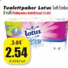 Allahindlus - Tualettpaber LotusSoft Embo
8 rulli