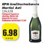 Allahindlus - KPN-kvaliteetvahuvein
Martini Asti
7,5%, 0,75L