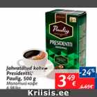 Allahindlus - Jahvatatud kohv Presidenti, Paulig, 500 g