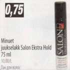 Allahindlus - Minuet juukselakk Salon Ekstra Hold