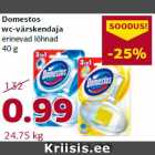 Allahindlus - Domestos
wc-värskendaja