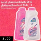 Allahindlus - Vanish plekieemaldusvahend või plekieemaldusvahend White