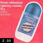 Allahindlus - Mennen rulldeodorant Lightening, meestele