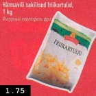 Allahindlus - Härmavili sakilised friikartulid, 1 kg