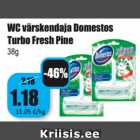 Allahindlus - WC värskendaja Domestos
Turbo Fresh Pine
38g