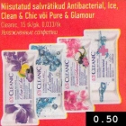 Niisutatud salvrätikud Antibacterial, Ice, Clean & Chic või Pure & Glamour