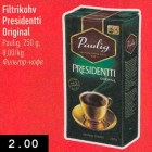 Filtrikohv Presidenti Originaal