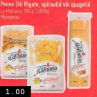 Penne Ziti Rigate, spirallid või spagettid