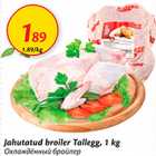 Allahindlus - Jahutatud broiler Tallegg, 1 kg