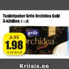 Allahindlus - Tualettpaber Grite Orchidea Gold 3-kihiline 