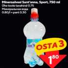 Mineraalvesi Sant’anna, Sport, 750 ml