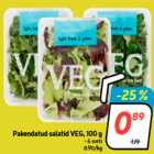 Pakendatud salatid VEG, 100 g