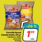 Kartulikrõpsud Estrella Kettle, 120 g*