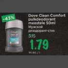 Allahindlus - Dove Clean Comfort pulkdeodorant meestele 50 ml