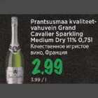 Prantsusmaa kvaliteetvahuvein Grand Cavalier Sparkling Medium Dry 11% 0,75l