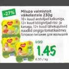 Allahindlus - Milupa valmistoit väikelastele 230 g 