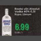 Allahindlus - Rootsi viin Absolut Vodka 40% 0,5l