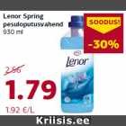 Allahindlus - Lenor Spring
pesuloputusvahend
930 ml