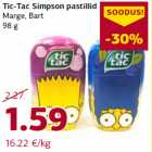 Allahindlus - Tic-Tac Simpson pastillid