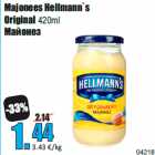 Allahindlus - Majonees Hellmann`s
Original 420ml