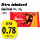 Allahindlus - Mõru šokolaad Laima 70%,100g 2sorti