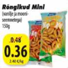 Allahindlus - Rõngikud Mini (vanilje ja mooni-seemnetega)