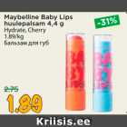 Allahindlus - Maybelline Baby Lips
huulepalsam 4,4 g