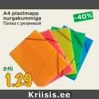 A4 plastmapp
nurgakummiga