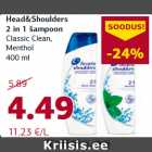 Allahindlus - Head&Shoulders
2 in 1 šampoon