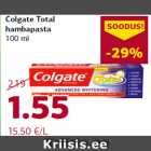 Allahindlus - Colgate Total
hambapasta
100 ml