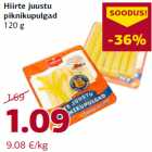 Allahindlus - Hiirte juustu
piknikupulgad
120 g