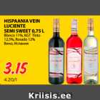 HISPAANIA VEIN
LUCIENTE
SEMI SWEET 0,75 L