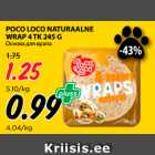 Allahindlus - POCO LOCO NATURAALNE
WRAP 4 TK 245 G