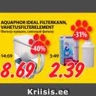 Allahindlus - AQUAPHOR IDEAL FILTERKANN,
VAHETUSFILTERELEMENT