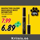 Allahindlus - MAXFACTOR CALORIE
MASCARA 01 MUST
RIPSMETUŠŠ