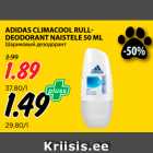 Allahindlus - ADIDAS CLIMACOOL RULLDEODORANT
NAISTELE 50 ML