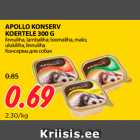 Allahindlus - APOLLO KONSERV
KOERTELE 300 G