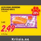 Allahindlus - ALFA VANILJEKREEMI PIRUKAS 600 G