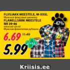 Allahindlus - FLISJAKK MEESTELE, M-XXXL; FLANELLSÄRK MEESTELE NR 39-46