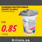 Allahindlus - SAAREMAA MAITSESTAMATA JOGURT 5%, 400 G