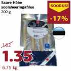 Allahindlus - Saare Hõbe
soolaheeringafilee
200 g