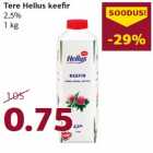 Allahindlus - Tere Hellus keefir
2,5%
1 kg